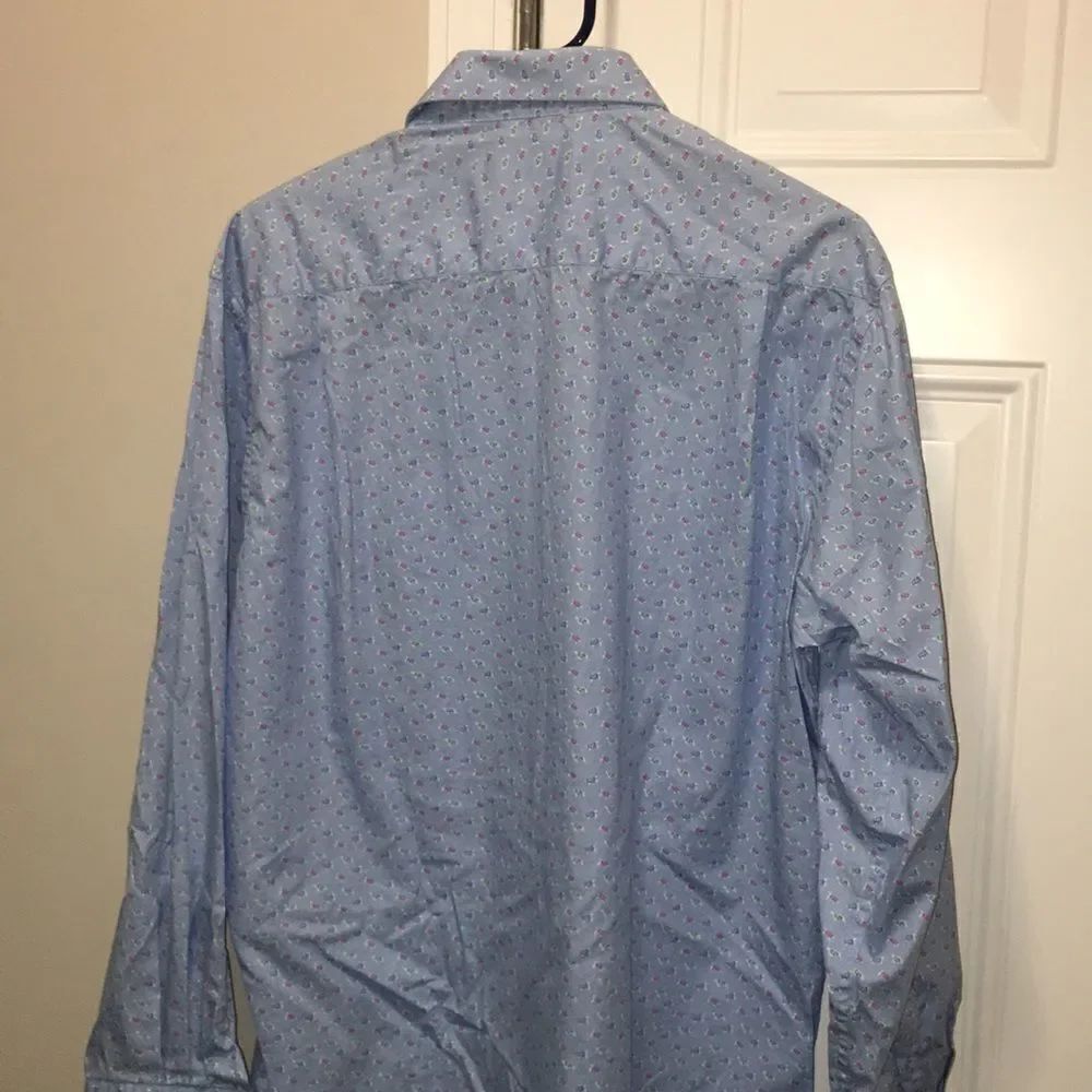 Charleston Threads TURTLE PRINT LS summer shirt L - Picture 5 of 5